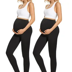 Leggings de grossesse pour femmes, pantalon de grossesse, taille réglable, post-partum, vêtements de grossesse