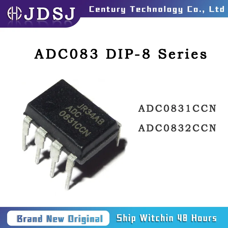 1PCS/5PCS/10PCS 100% NEW ADC0831CCN ADC0832CCN IC ADC 8BIT SAR 8DIP CHIP