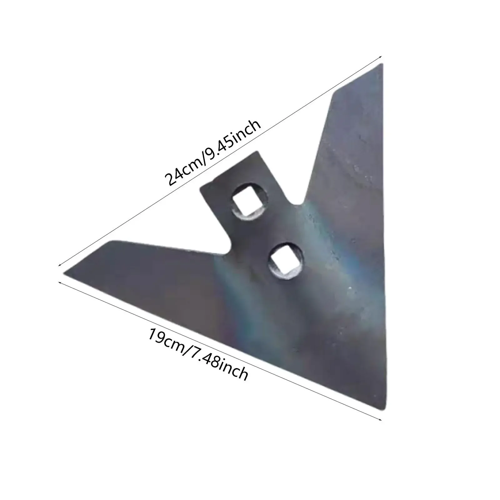 Field Cultivator Hoe Blade Head Replacement Wear Resistant Weeding Trenching, Farming Tool Multifunctional 4mm Thickness
