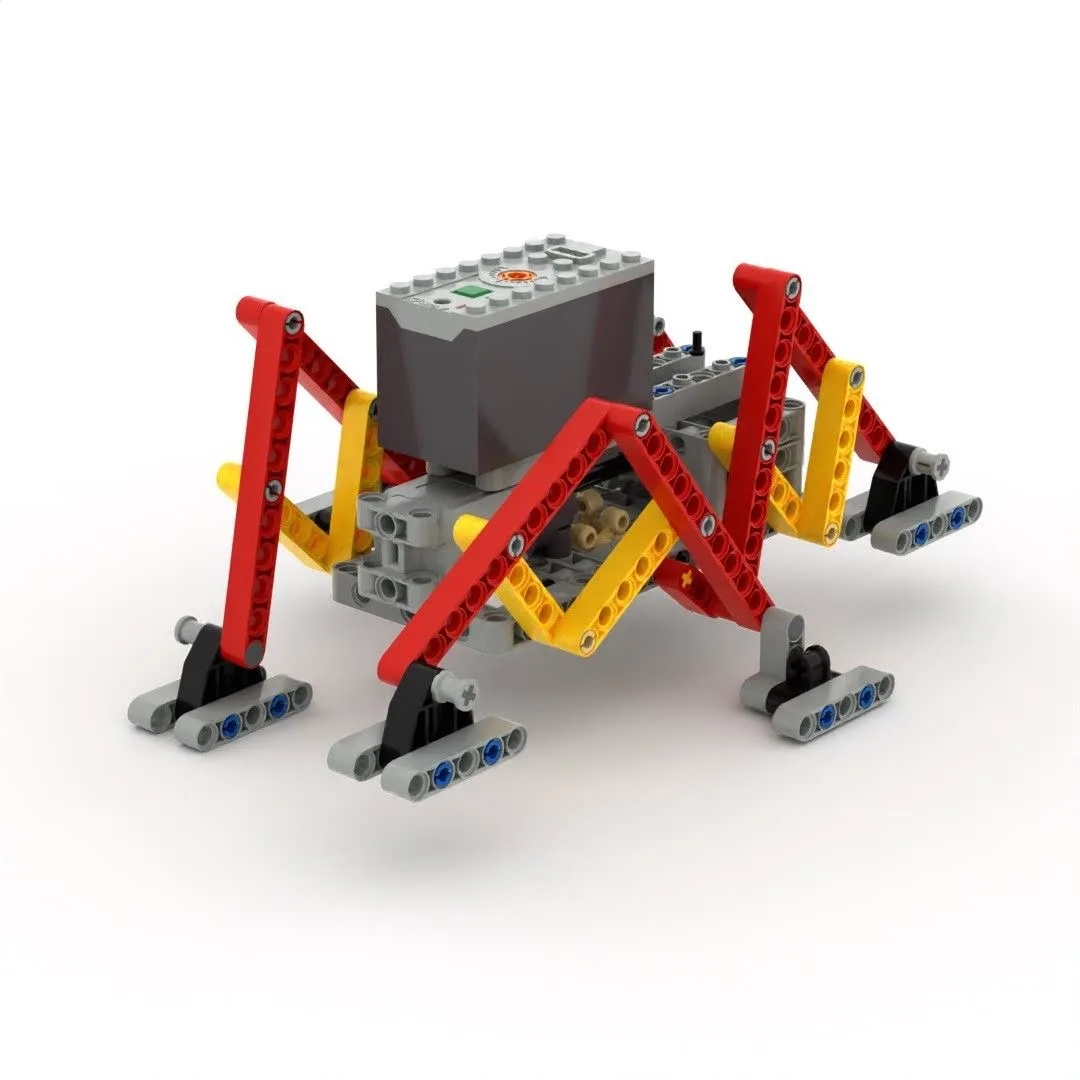 Building block mechanical group technology assembly crawling robot teaching aids electric children's assembly creative building