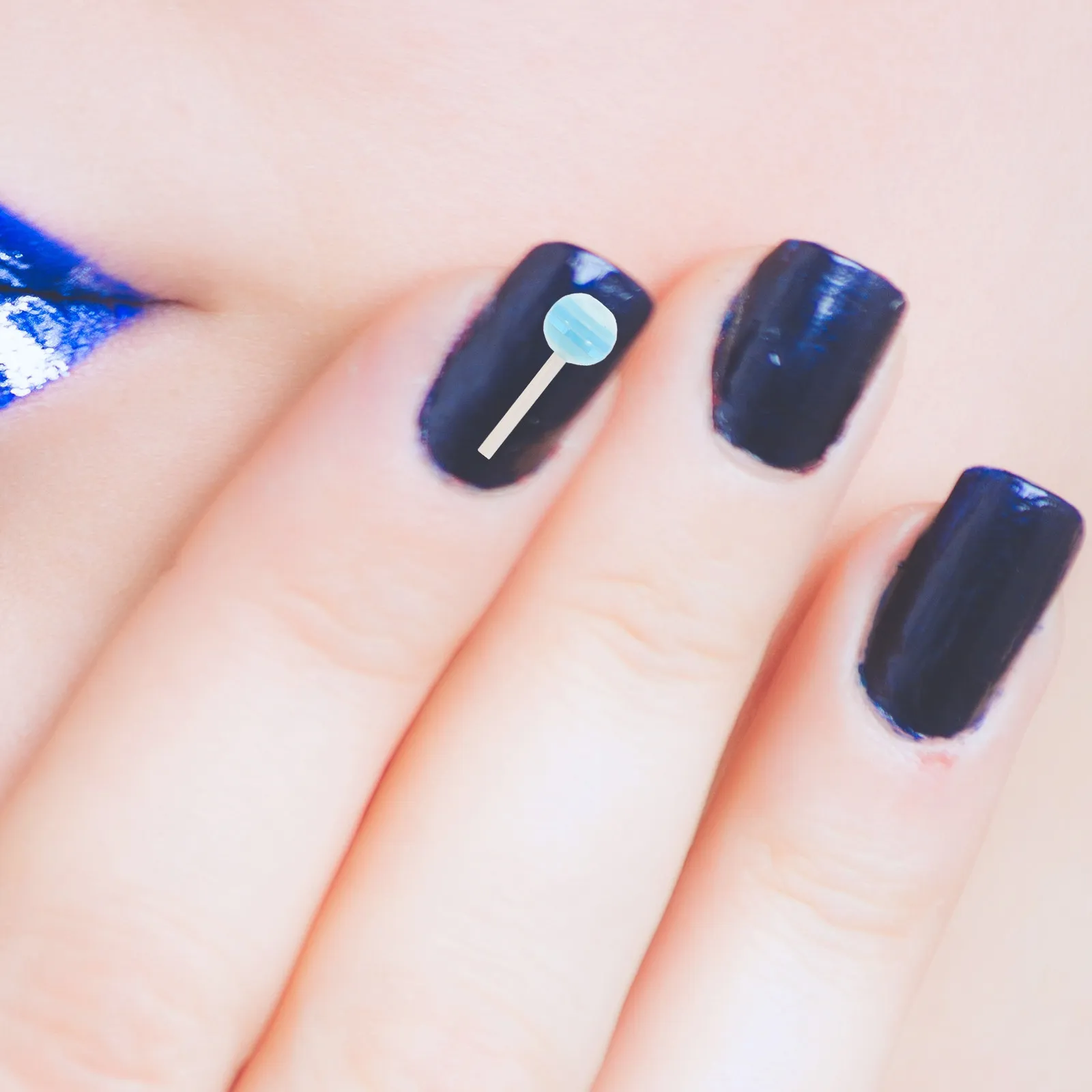 

50Pcs Lollipop Nail Charms Candy Color 3D Resin Manicure DIY Ornament Fingernail Decoration Supplies Resin Charms