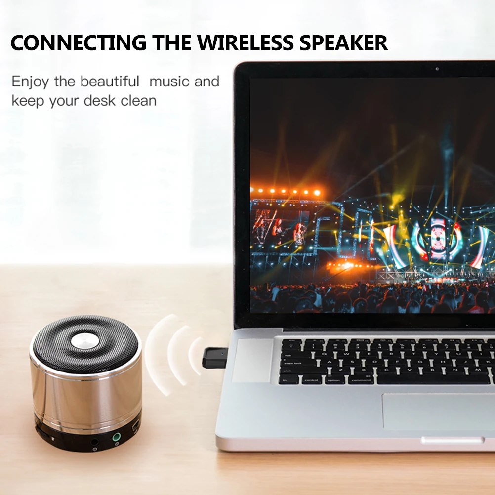 

Adapter 5.0 Wireless Receiver USB Transmitter Computer Audio Launcher High Quality Long Distance Enhanced