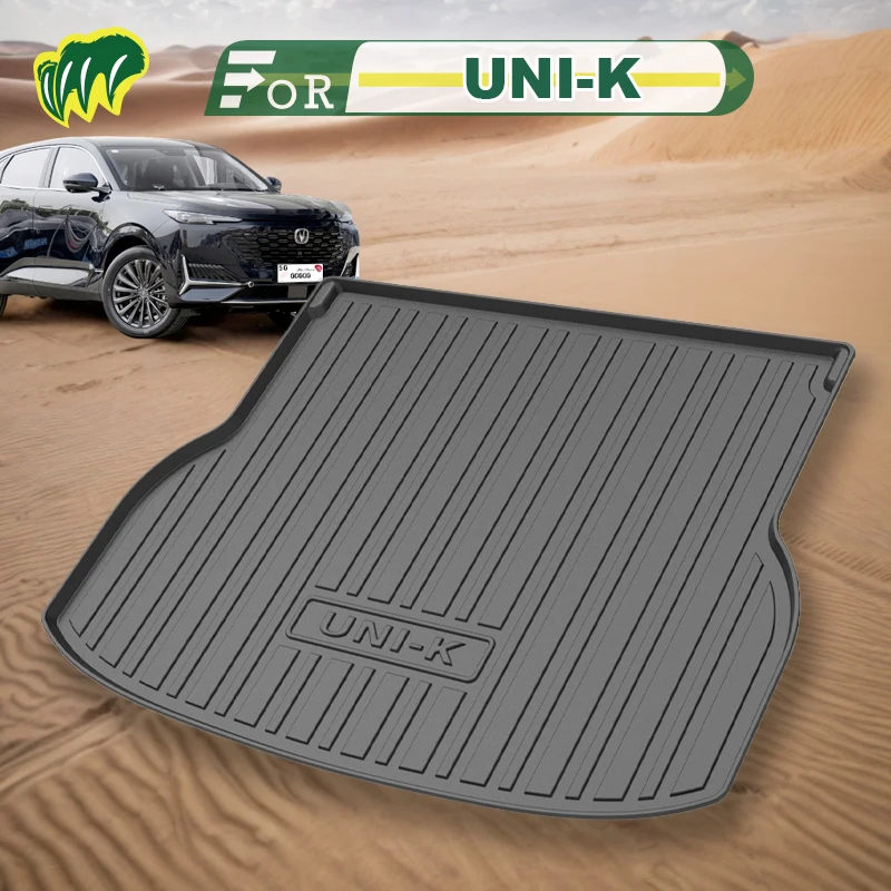 For ChangAn UNI-K iDD 2022 2021-2023 Custom Fit Car Trunk Mat All Season Black Cargo Mat 3D Shaped Laser Measured Trunk Liners