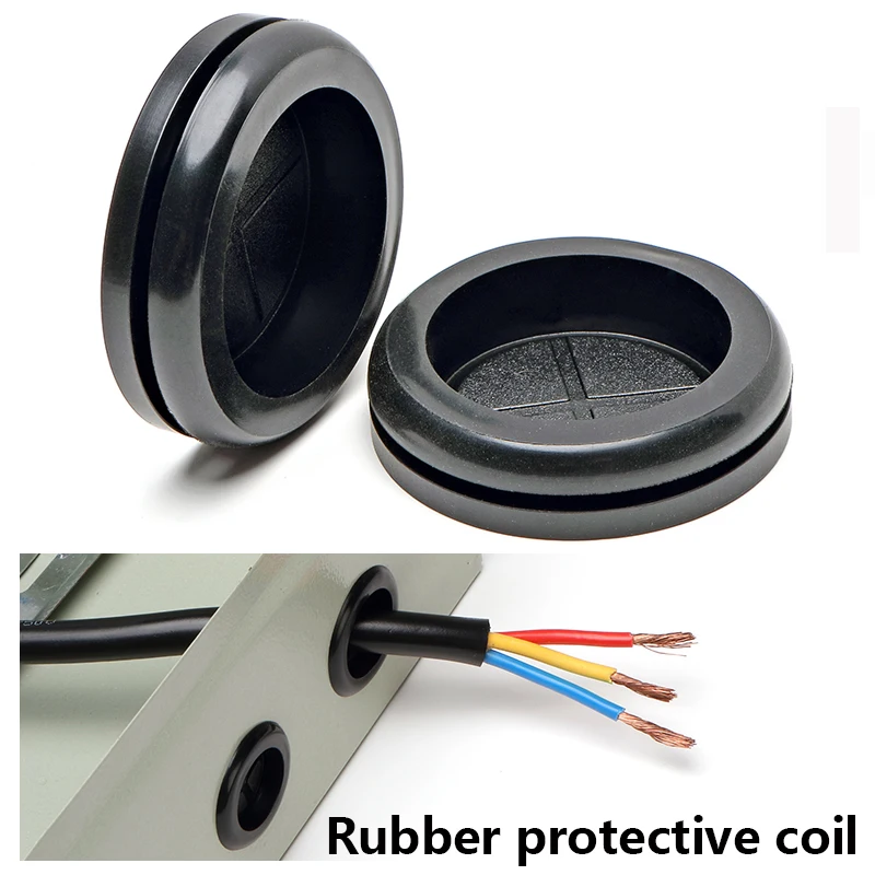 Cable and Wire Threading Coil Electrical Equipment Pad Insulation Over Anti Falling Through-hole Sheath Plug Protective Ring