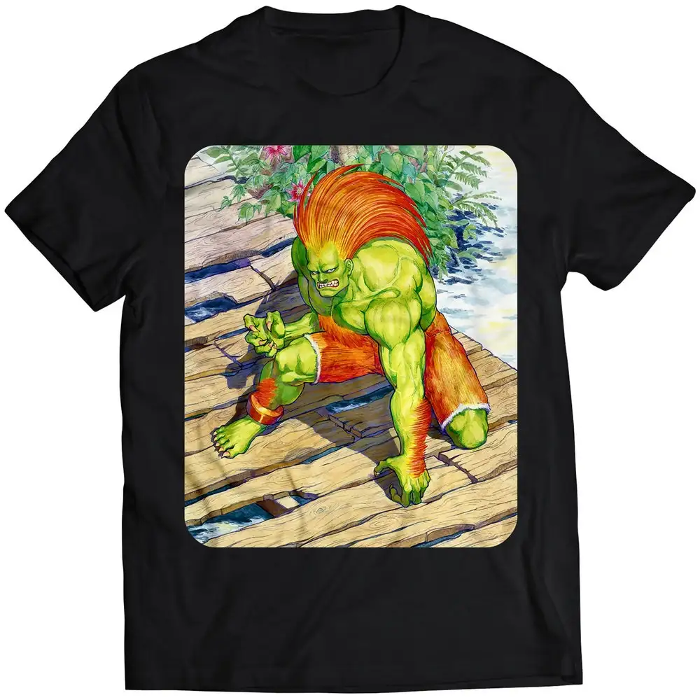 Blanka In Stage Street Fighting Premium T Shirt Vectorized Design