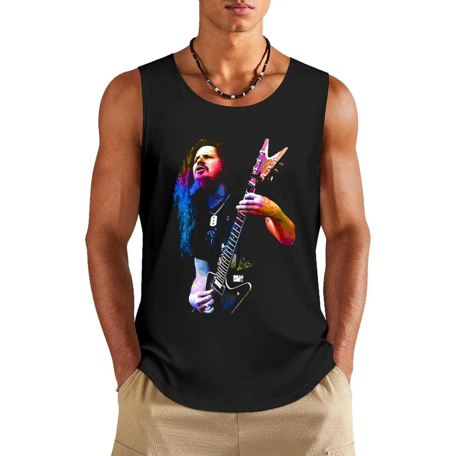 Dimebag Darrell. Diamond Darrell. Darrell Lance Abbott. an American musician and songwriter v.7 Tank Top summer clothes for men