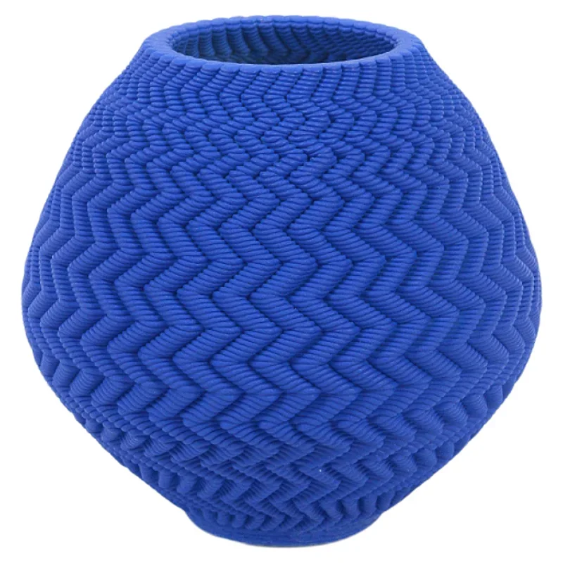 Modern minimalist art sense irregular flower ware 3D printing ceramic vase ornament living room atmosphere desktop decoration