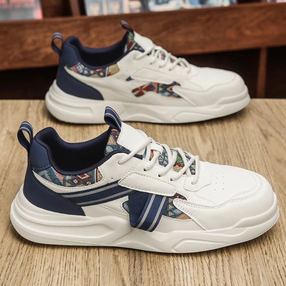 

2026 Mens Skateboarding Shoes Casual Comfortable Fashion Street Walking Shoes Breathable Lace Up Versatile Youth Sneakers