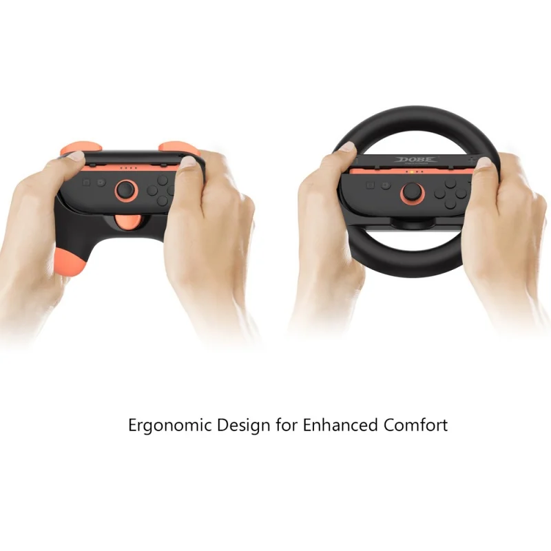 Volante de corrida e apertos de mão para switch 2,4 em 1 gamepad alça para switch 2 controlador suporte suporte