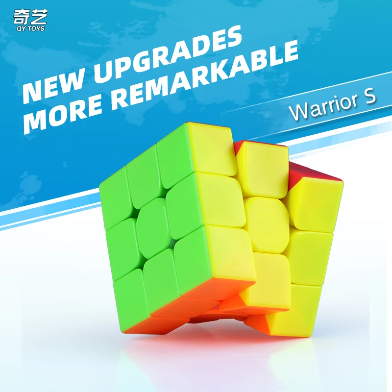 QiYi Warrior S 3x3 Magic Cube QY 3x3 Speed Cube  Stickerless Magic Cubo Professional Speed Puzzle Toys Cubo Magico
