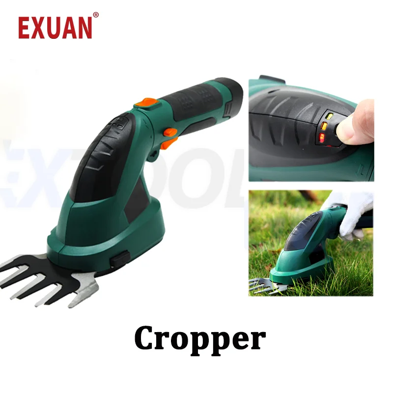 

Electric Hedge Trimmer Household Lawn Mower Garden Shrub Scissors Bush Lawn Trimmer Hedgerow Field Mower Power Tool With Battery