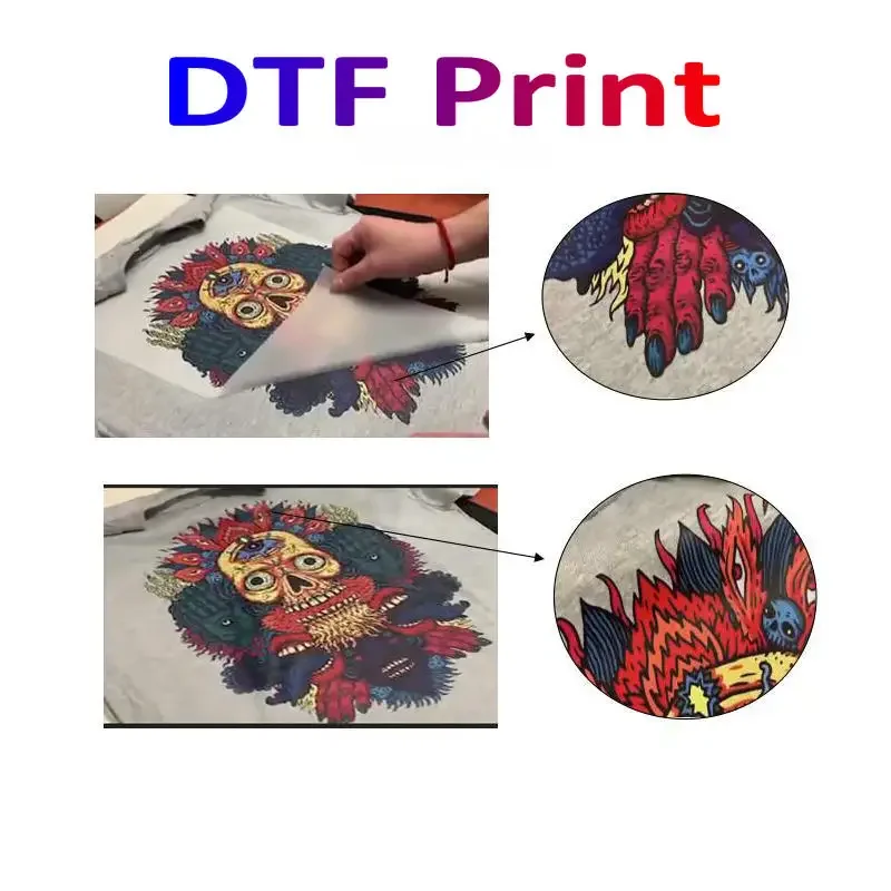 1L الأبيض DTF الحبر Uv حبر الطباعة لإبسون L1800 L800 L805 I3200 7880 1390 تعديل الطابعة DTF فيلم النقل المباشر PET فيلم