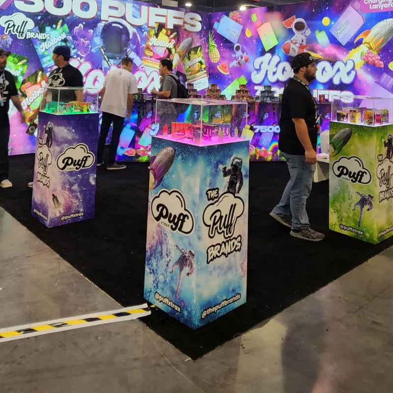 20X30 Foot Portable Trade Show Booth Tradeshow Display Backlit Modular Exhibition Booth Design Fair Stand with Counter