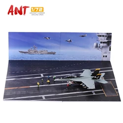 1/72 Scale Aircraft Ground Soldier Scene Accessories Model PVC Material Background Board Diorama Figure Fit 1:72 Plane Model