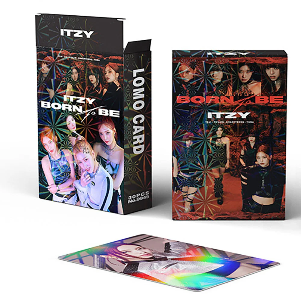 30pcs Kpop ITZY Photocard Albums BORN TO BE LOMO Card Postcard Yeji Lia Ryuji Chaeryeong Photo Card Yuna For Fans Gifts