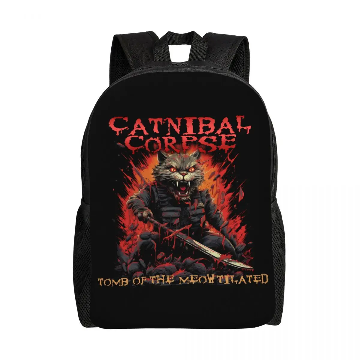 

Custom Cannibal Corpse Rock Roll Backpack for Boys Girls Death Metal School College Travel Bags Bookbag Fits 15 Inch Laptop