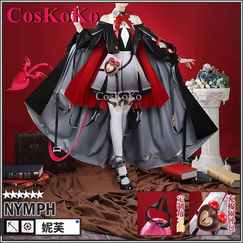 【Customized】CosKoKo Nymph Cosplay Game Arknights Costume Fashion Combat Uniforms Unisex Halloween Party Role Play Clothing New