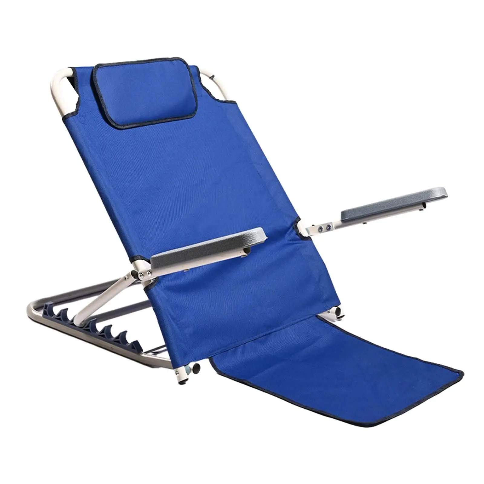 Lifting Bed Backrest Folding Adjustable Angle Beach Chair Reading Bed Rest Pillows for Fishing Backyard Outdoor Garden Picnic