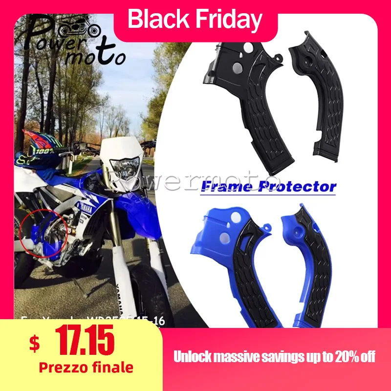 Pelindung Rangka Plastik Motocross, untuk Yamaha WR450F WR250F YZ250F YZ450F YZ250FX 2014 2015 2016 Pelindung Bingkai Sepeda Motor Trail