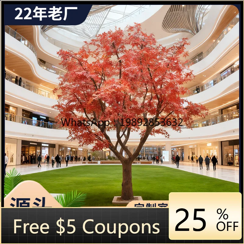 LYY Artificial Maple  Manufacturer Large Mall Display Ecological Park Hotel Decoration Artificial Tree Artificial