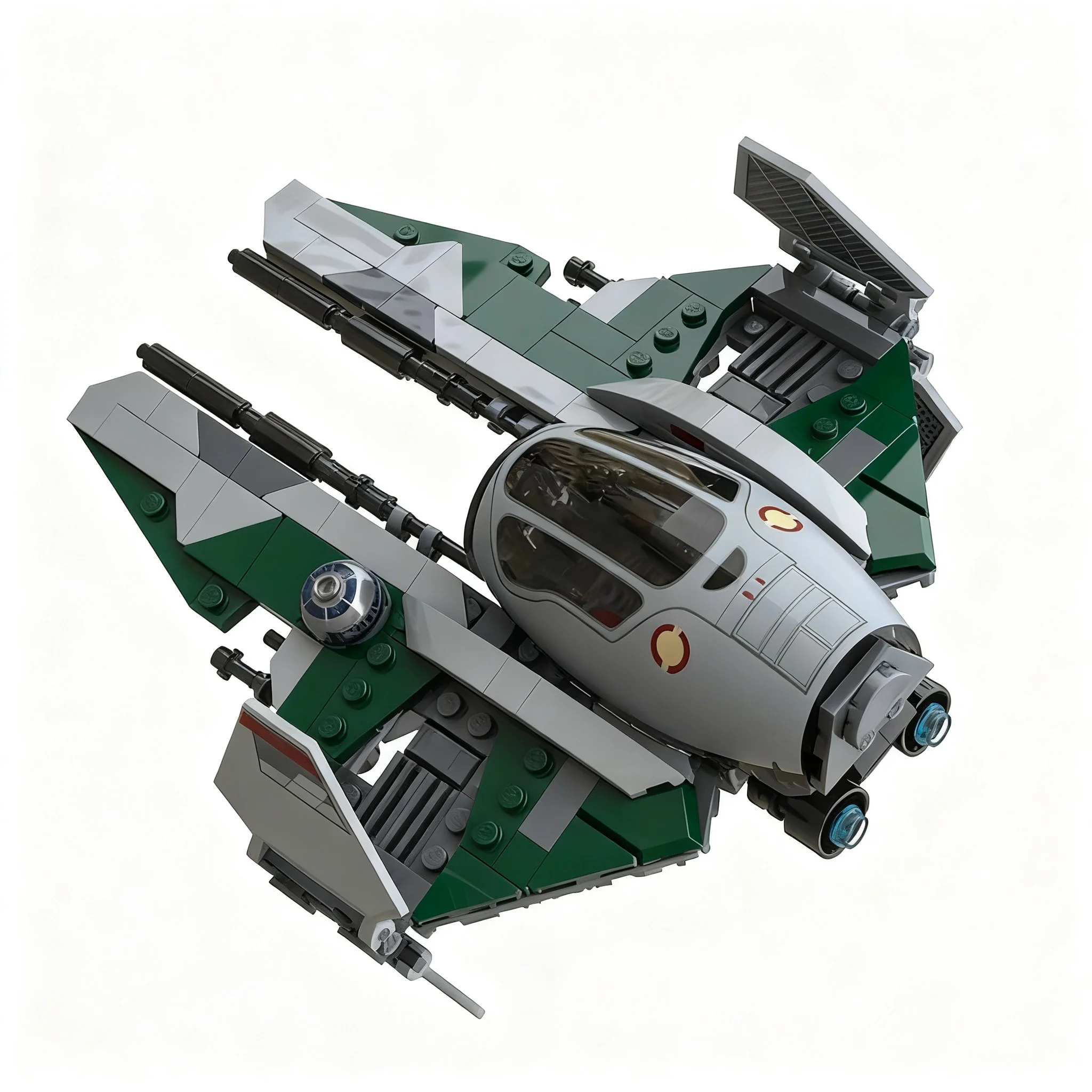 332pcs MOC Star Battle Anakin's Eta-2 Interceptor Mustafar Model Building Blocks Christmas Gift Birthday Art Assemble Creative
