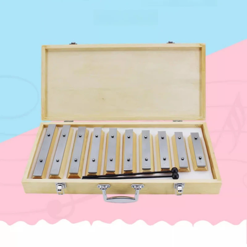 

10,17note Brick Bell Aluminum Plate Organ Hand Played Piano Struck Percussion Orff Percussion Musical Instrument Teaching AIDS
