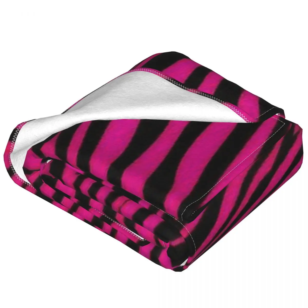 Coperta gotica rosa Zebra Stripes velluto estate aria condizionata multifunzione coperte morbide per divano auto peluche trapunta sottile