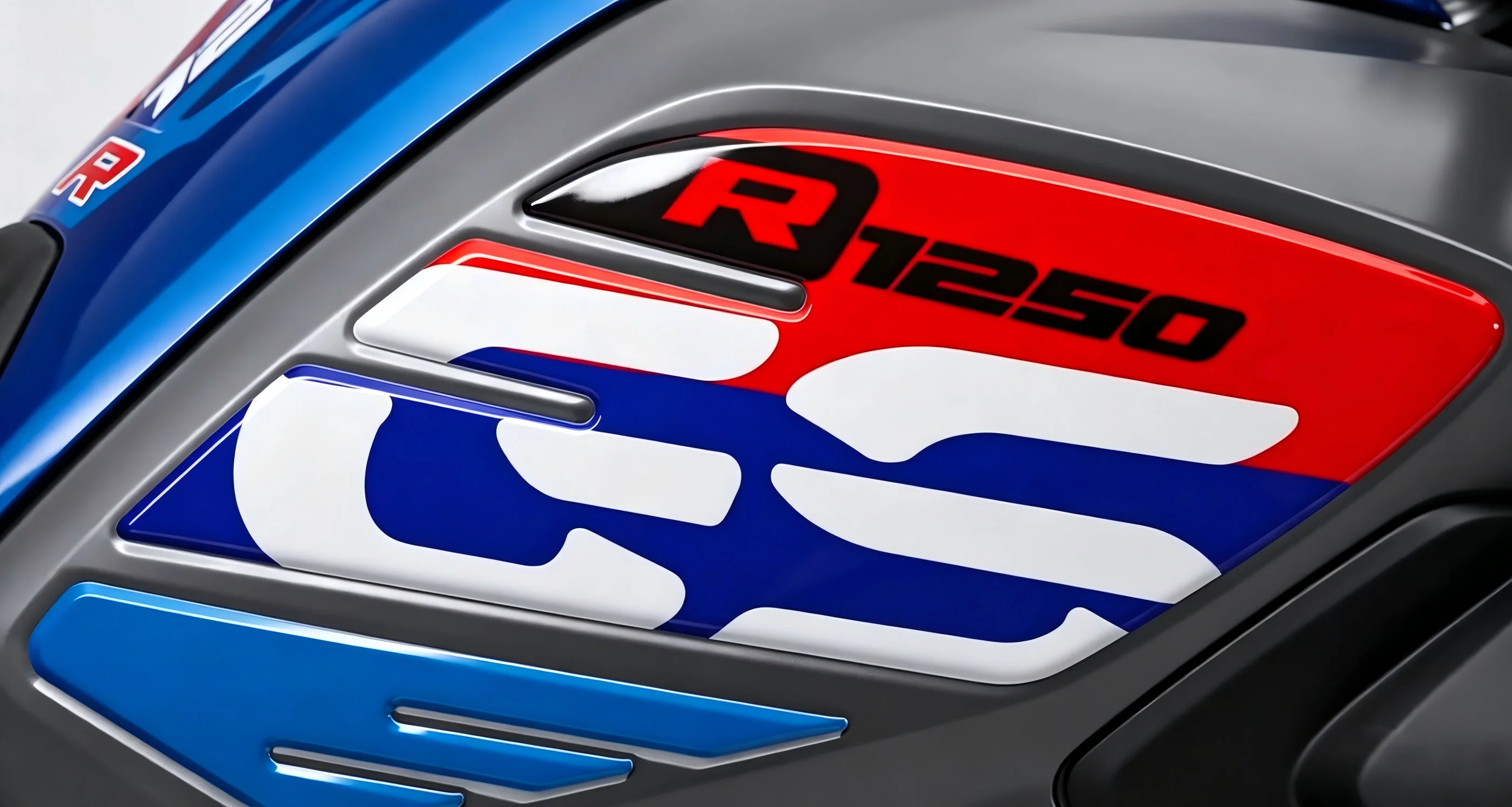 Motorcycle 3D Resin Anti Slip Tank Pad Knee Grips Fairing Fender Decal Stickers Kit for R1250GS LC HP Rallye 2019-