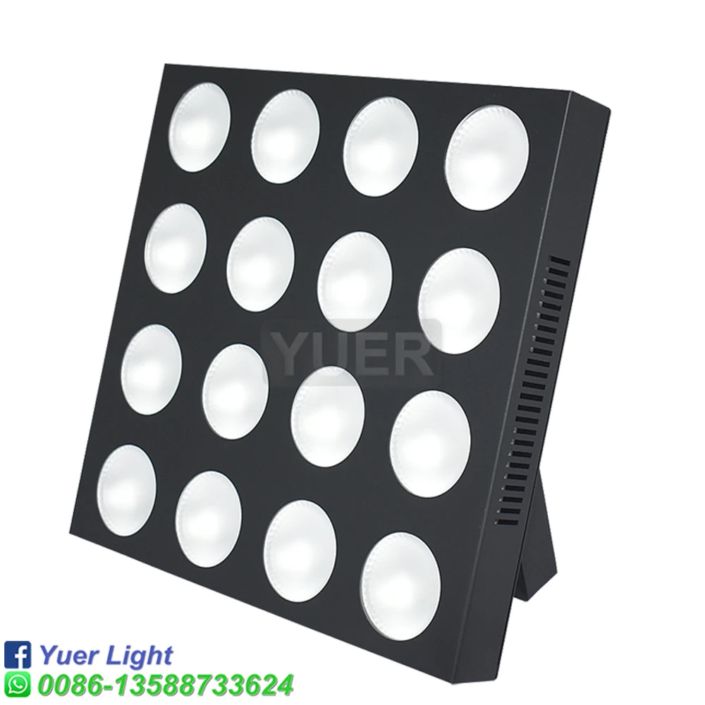 YUER 16X12W RGBW 4IN1 Matrix Light Horse Racing Effect Blinder Wall Wash Dj Dmx Stage Lights For Disco Party Club Stage Lighting