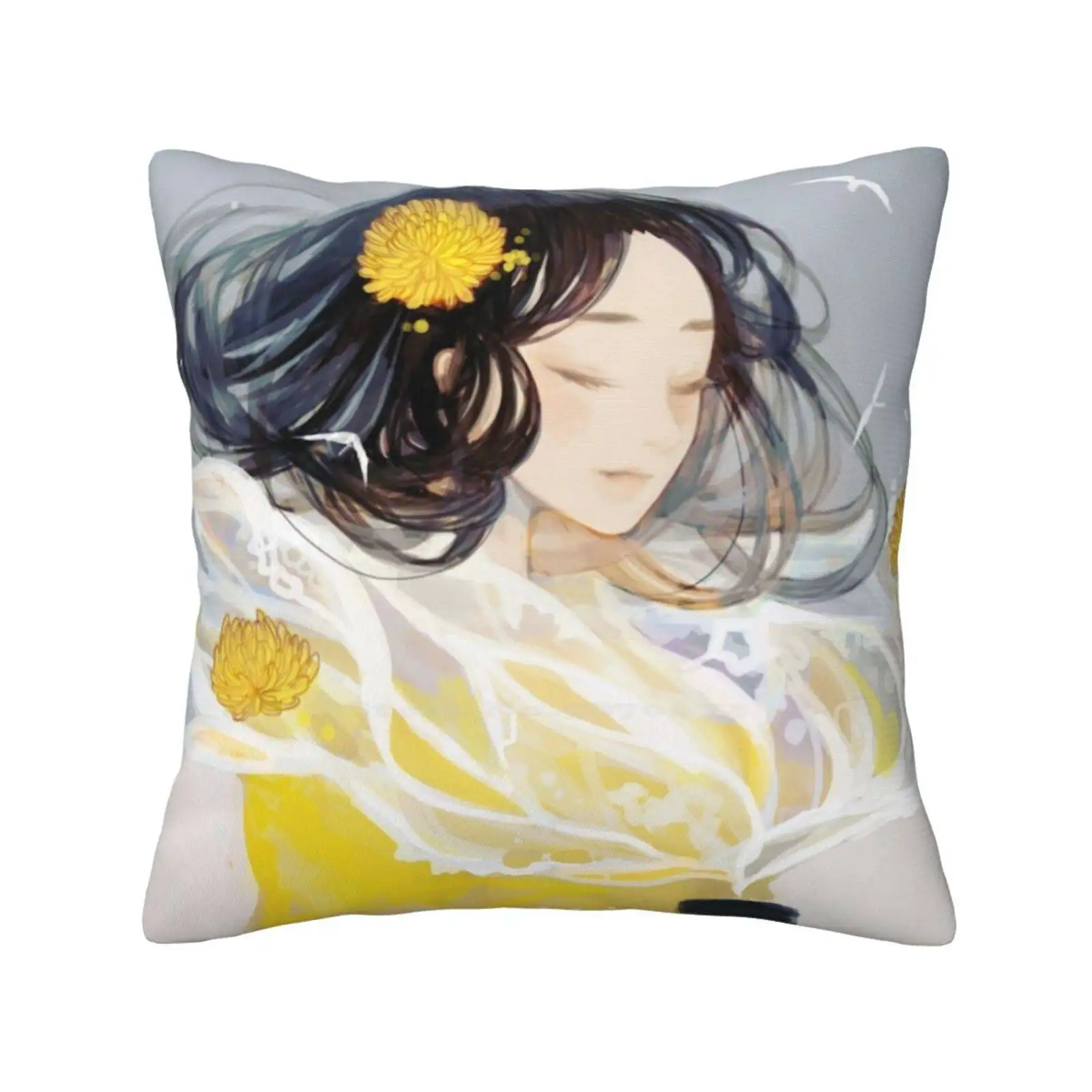 Infuse. Pillow Cover Hug Pillowcase Tea Girl Infuse