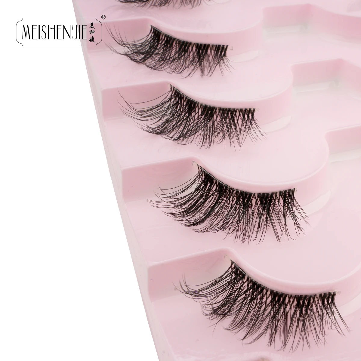 MEISHENJIE 3/7Pairs 3D Nerz Halb Katze Falsche Wimpern Natürliche Lange Wispy Wimpern Make-Up-Tool Weiche Faux Cils maquillaje Cílios