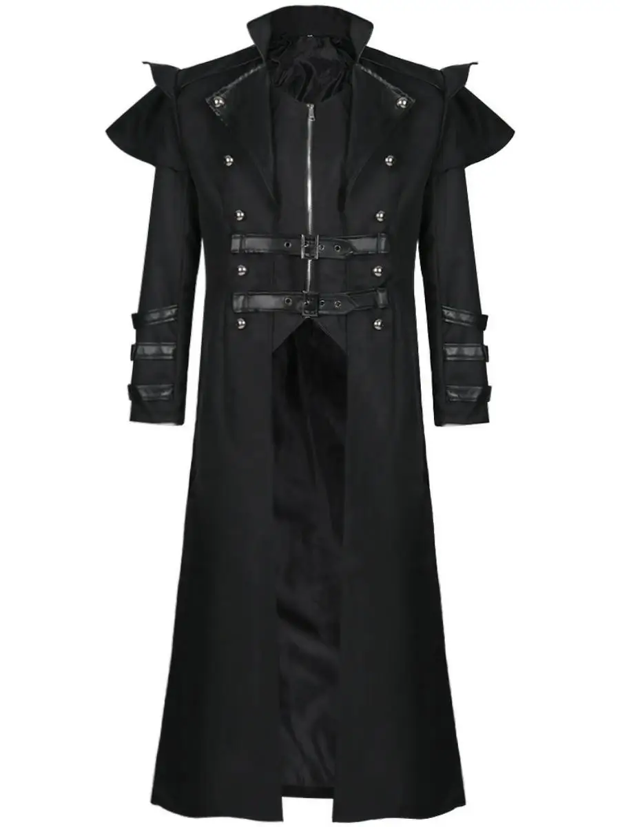 Nuovo loween Abito da banchetto di corte medievale Cappotto lungo diviso con cerniera Costume da performance sul palco Abbigliamento etnico Faion da donna