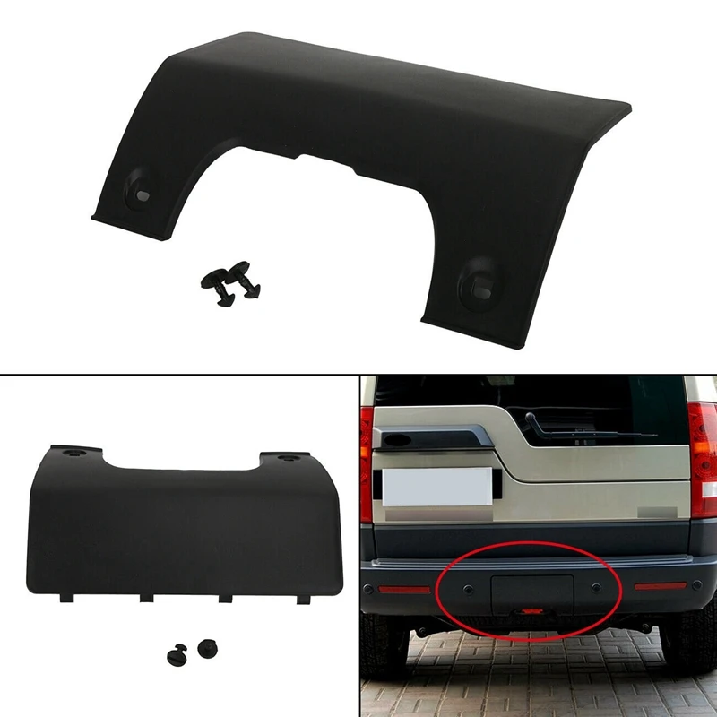 Black Rear Bumper Tow Eye Hook Cover DPO500011PCL For Land Rover Discovery 3 4 LR3 LR4 2005-2012