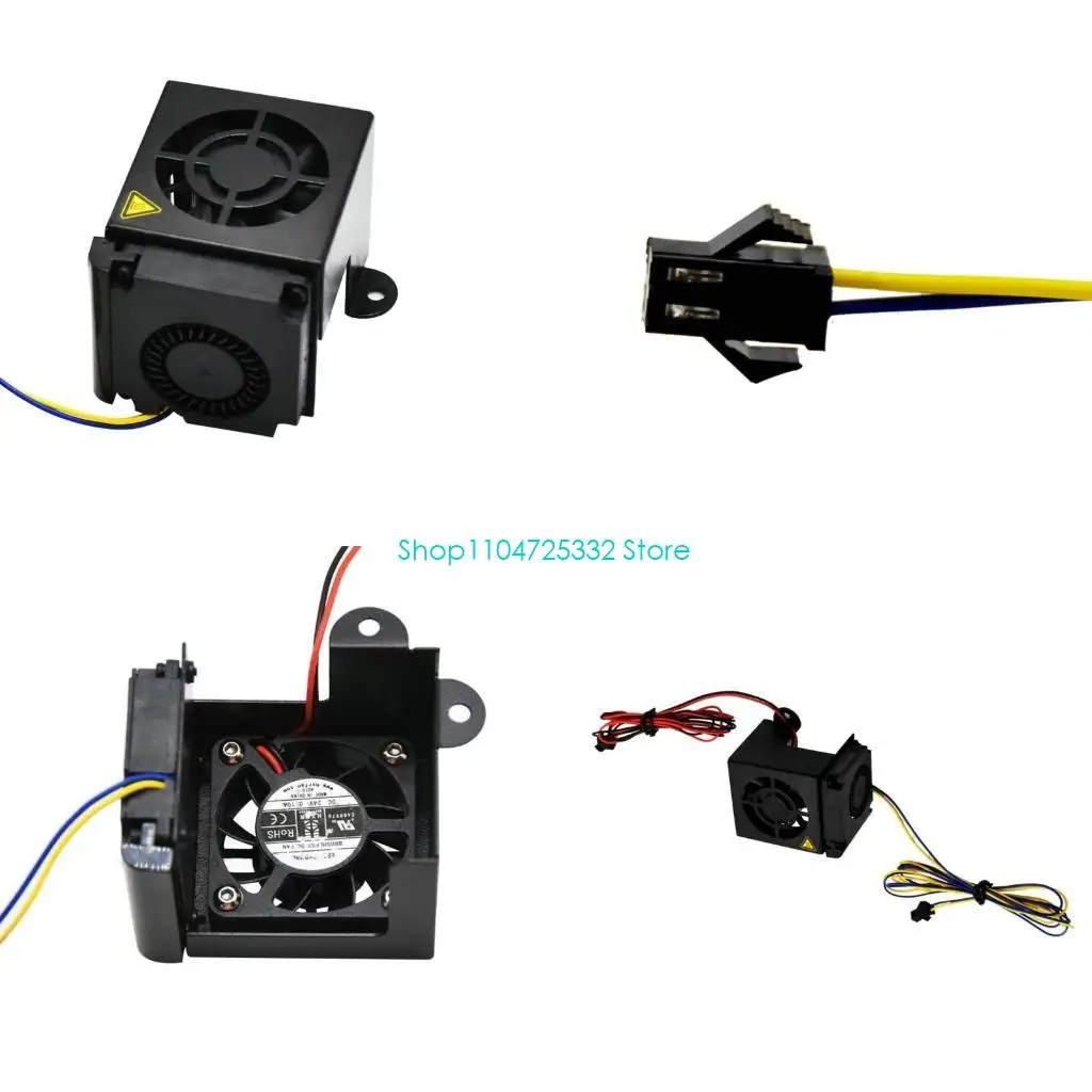 

P5EA для экструдера Ender5 Hotend, комплект охлаждающего вентилятора 24 В, полностью собранный с силиконовой крышкой, терминал