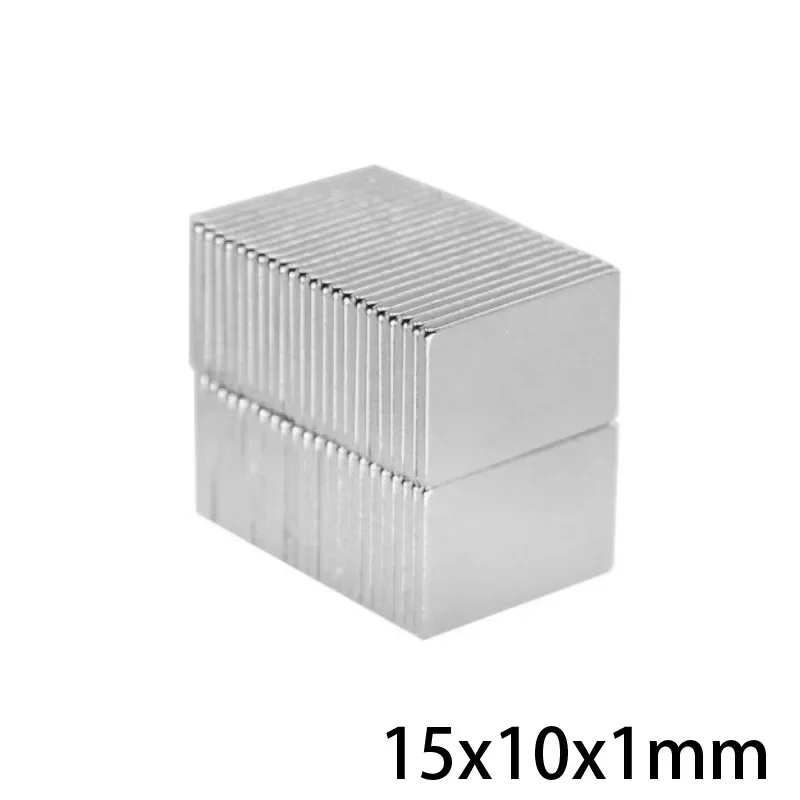 15X10X1 mm Block Powerful Magnet 15*10*1 mm Bulk Sheet Neodymium Magnetic 15x10x1mm Strong Permanent NdFeB Magnets