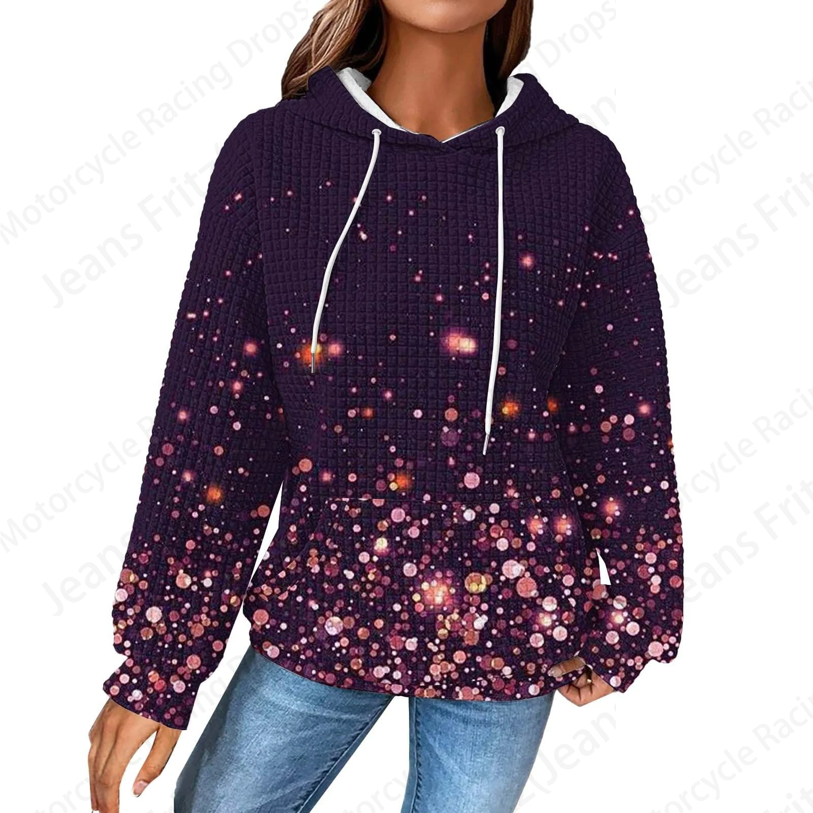 Floral 3d Print Hoodie Women Fashion Oversized Hoodies Women Sweats Flower Coat Casual Hooded Sweatshirt Pullover Women Clothing