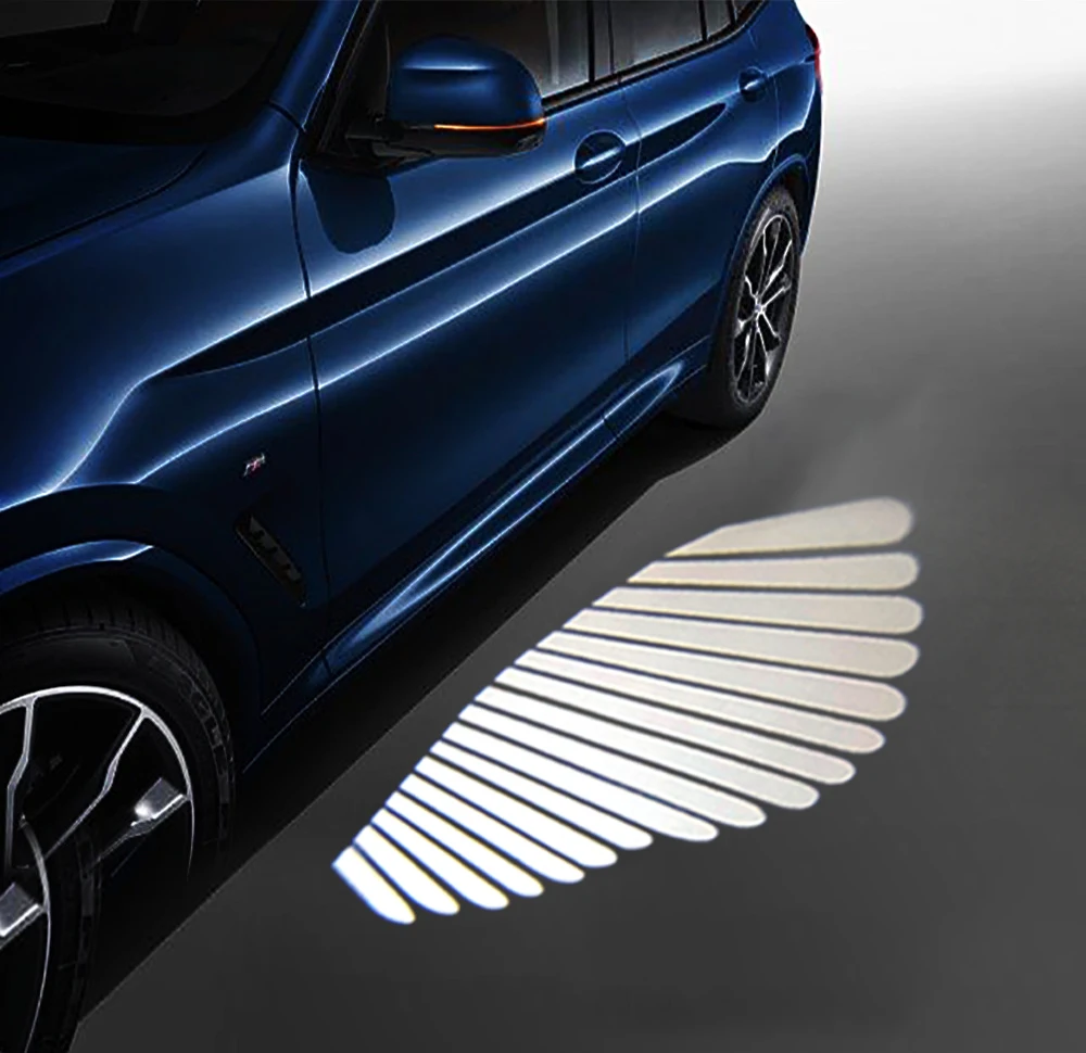 جهاز عرض سيارة أجنحة الملاك ، ضوء ظل LED ، ضوء ترحيب ، عالمي ، اكسسوارات السيارات #3