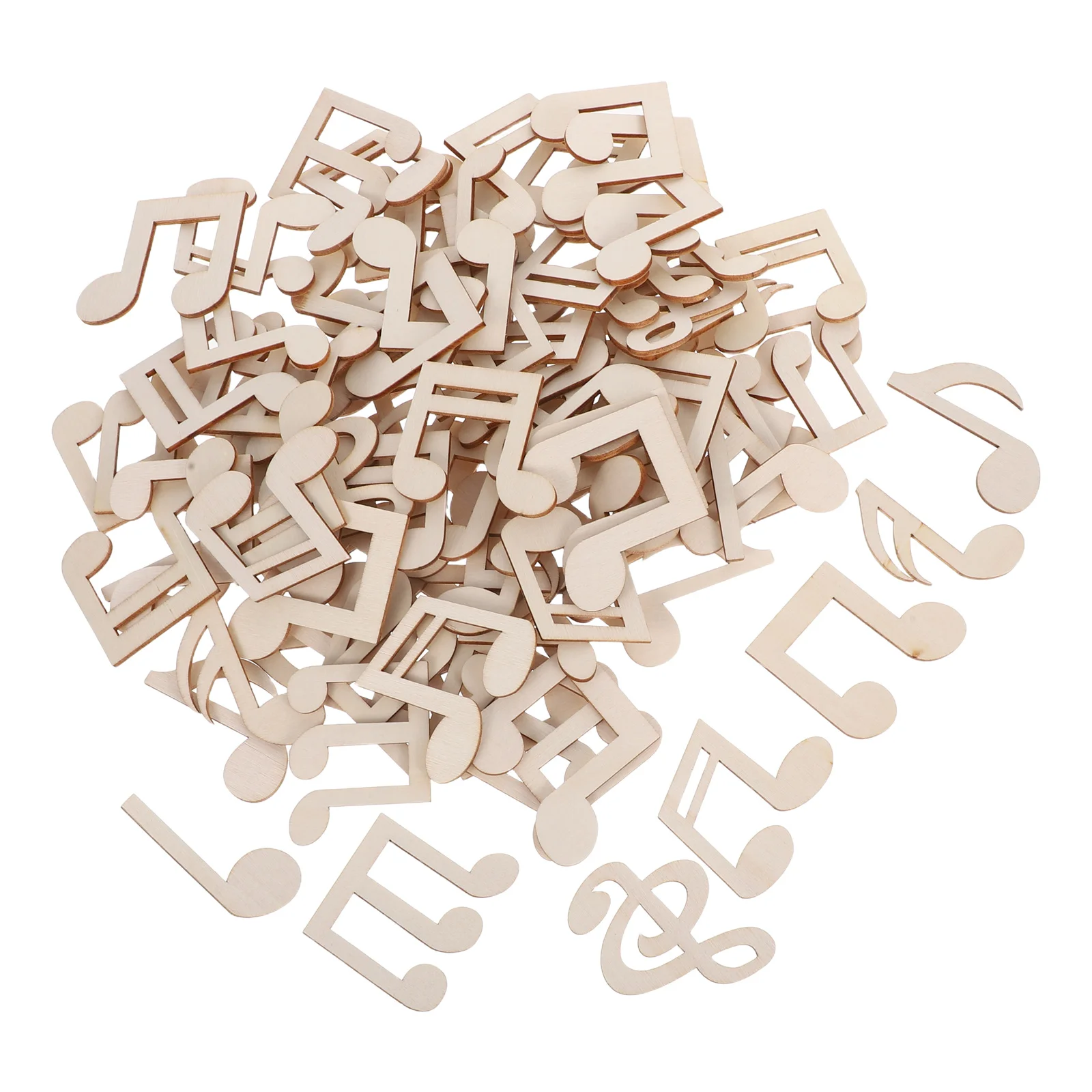 

3 Bags Wooden Musical Notes s Child Graffiti Decorations Painting s DIY Crafts Supplies
