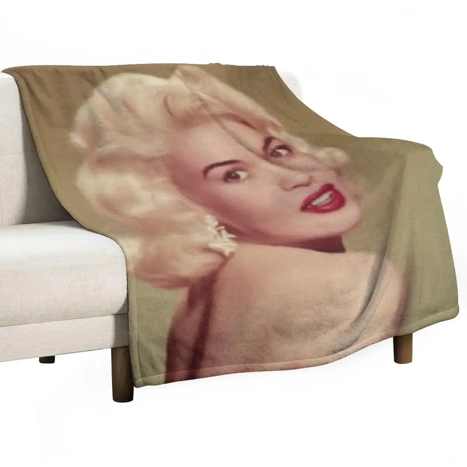 Jayne Mansfield, Movie Legend Throw Blanket Decorative Sofa blankets ands Blankets