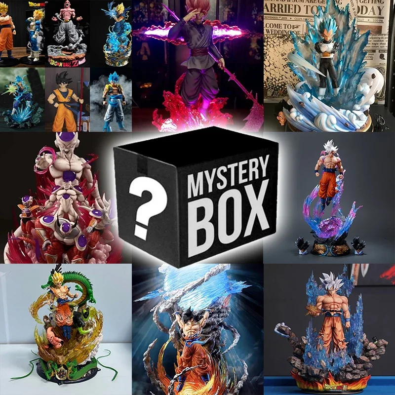 Figura de Anime de Dragon Ball, caja misteriosa sorpresa, Goku, freezer, Vegeta, Krillin, haz que tu sueño se haga realidad