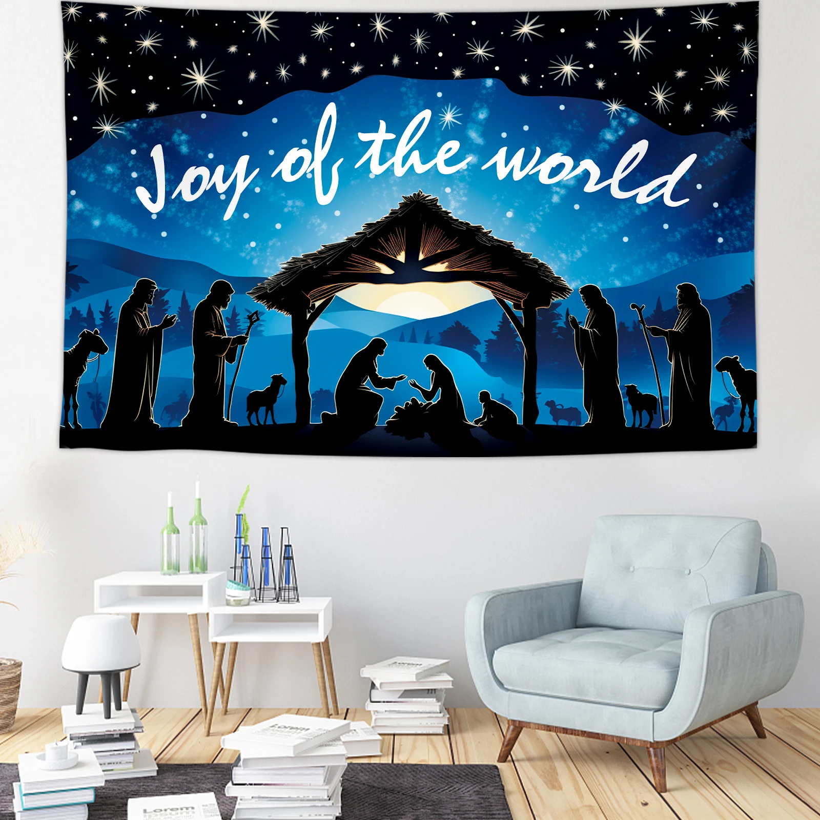 1PCS 100x150cm Nativity(6) Theme Backdrop,Photography Background,Used To Gifts,Activities Or Other Party Decoration