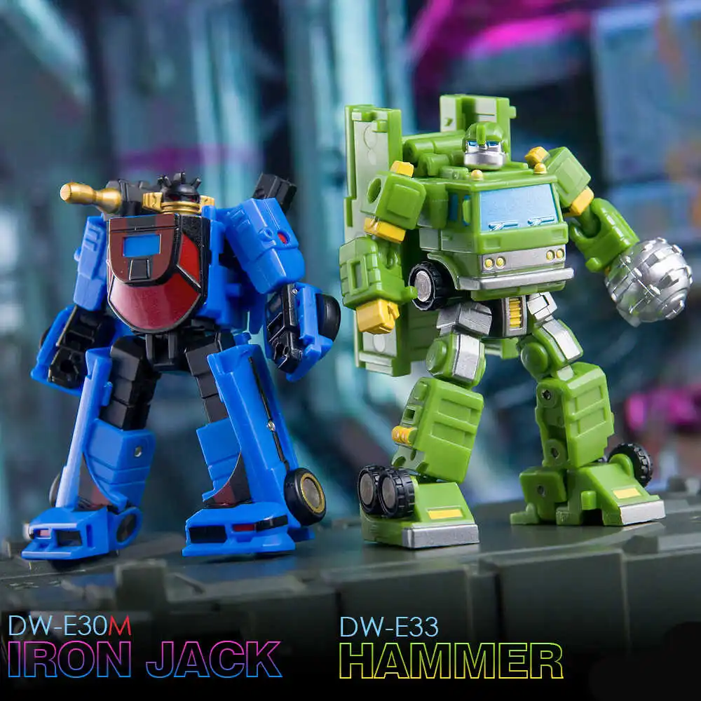 Transformationsspielzeug DR. WU DW-E30M DW-E33 Mirror Jack Septa Kleine Actionfigur Robotermodell Schreibtisch Decora Collection