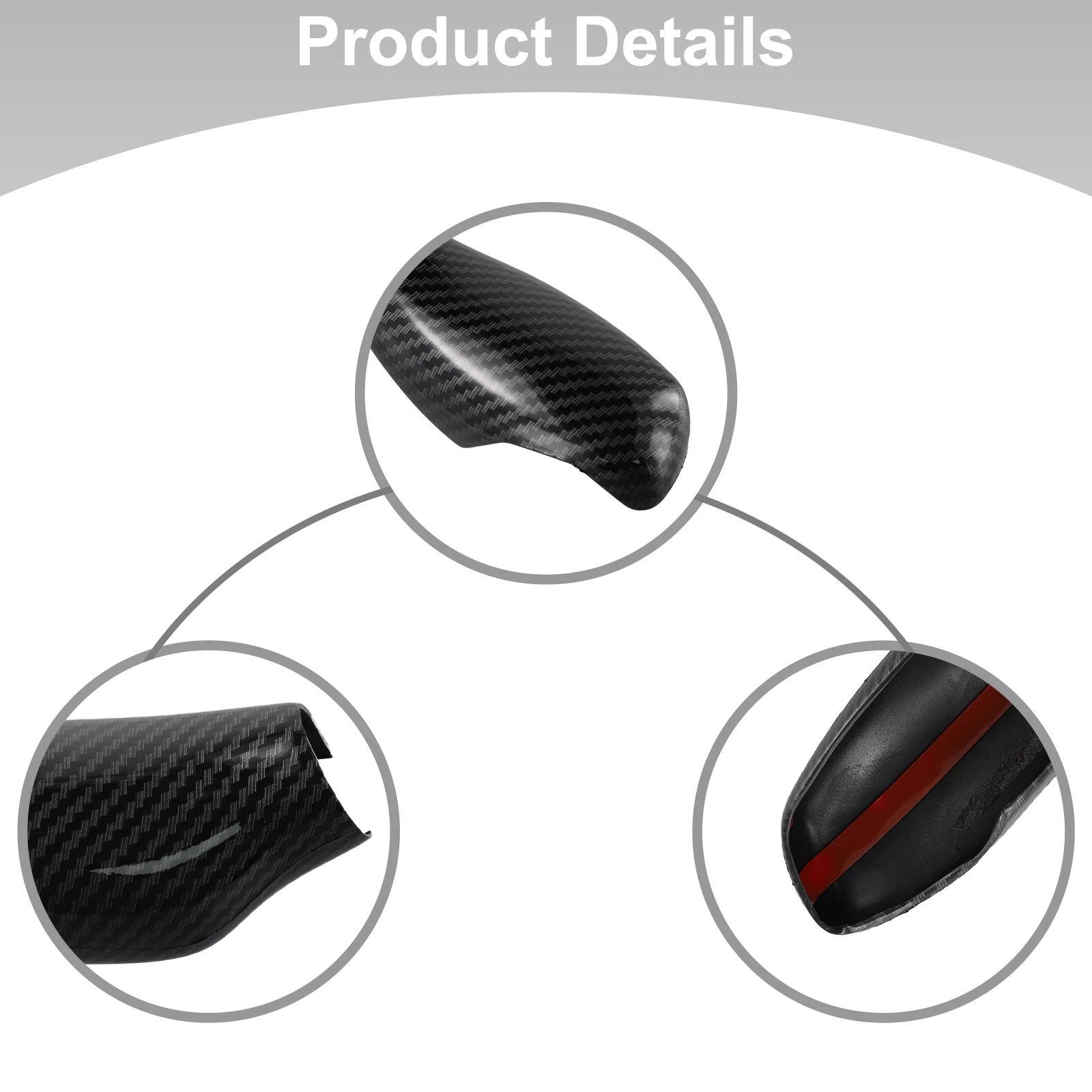 1pcs for BMW 5/6/7 Series G30 G31 G11 G12 LH models Carbon Fiber Gear Shift Knob Trim Covers Automobiles Interior Accessories