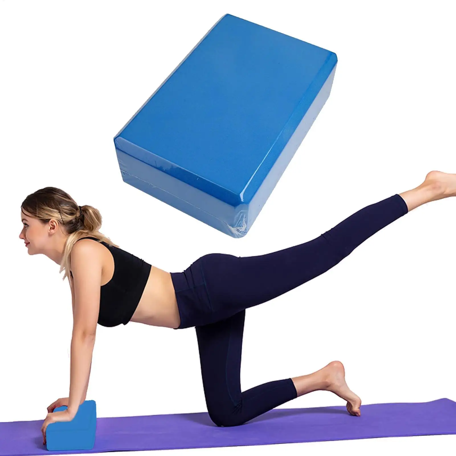 Fotografia 4: Eva ginásio blocos tijolo de espuma de alta densidade para yoga dança estiramento fitness equipamento de treinamento de relaxamento interior