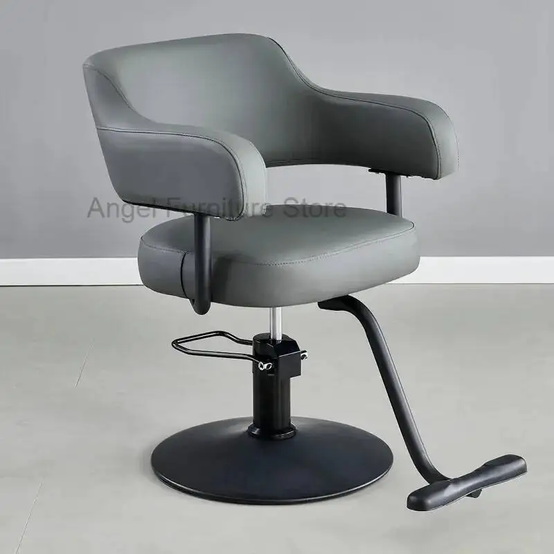 

Aesthetic Hairdressing Chair Swivel Rotating Professional Styling Barber Chair Pedicure Taburete Hairdressing Furniture MQ50BC