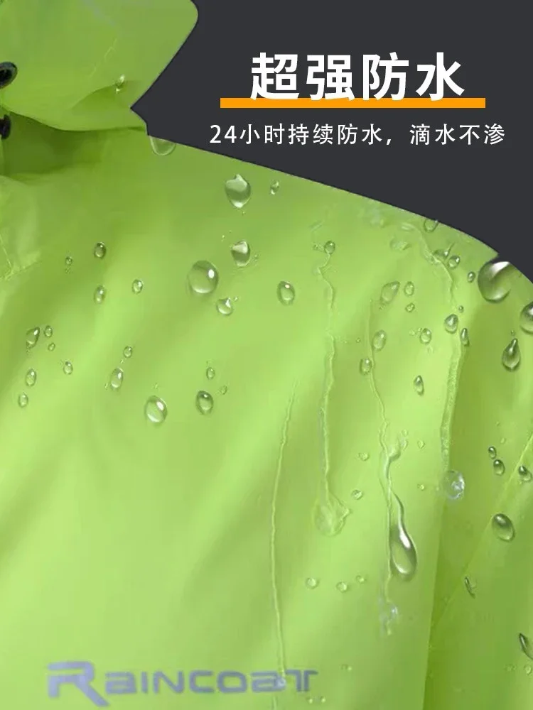 Summer Thin Raincoat Motorcycle Women Man Rain Coat Pant Suit Cycling Waterproof Rain Wear Travel Hiking Poncho Hooded Raincoats