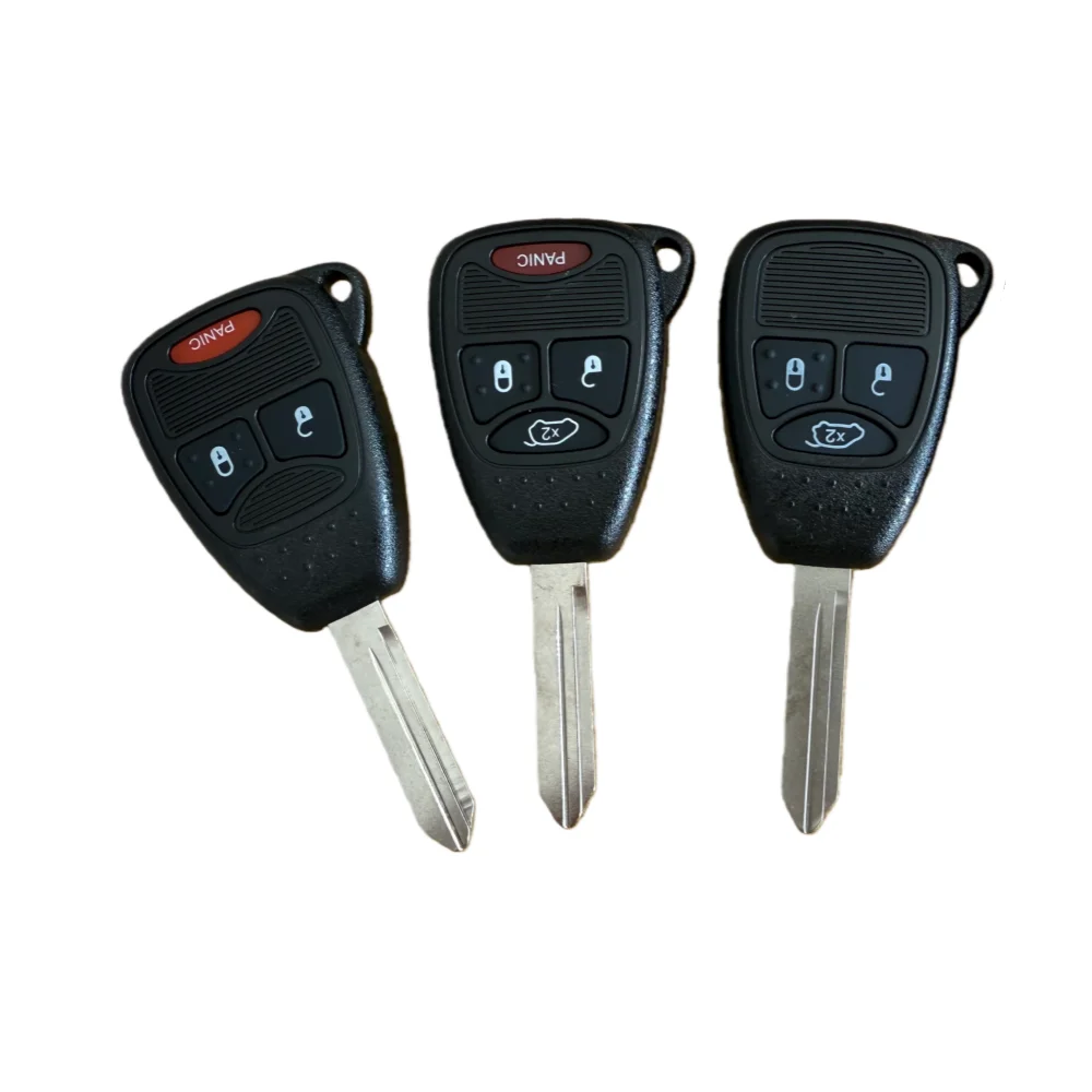 Capa de chave de carro com 3 botões, capa de lâmina remota para Chrysler 300C PT CRUISER para Jeep Dodge