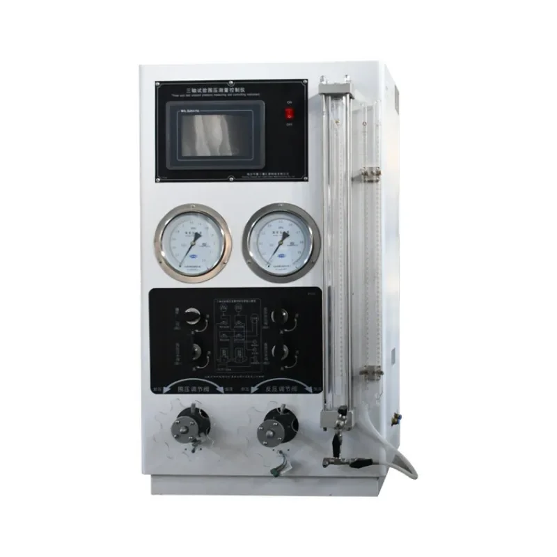 Triaxial instrument Triaxial test Confining pressure measurement Controller y y