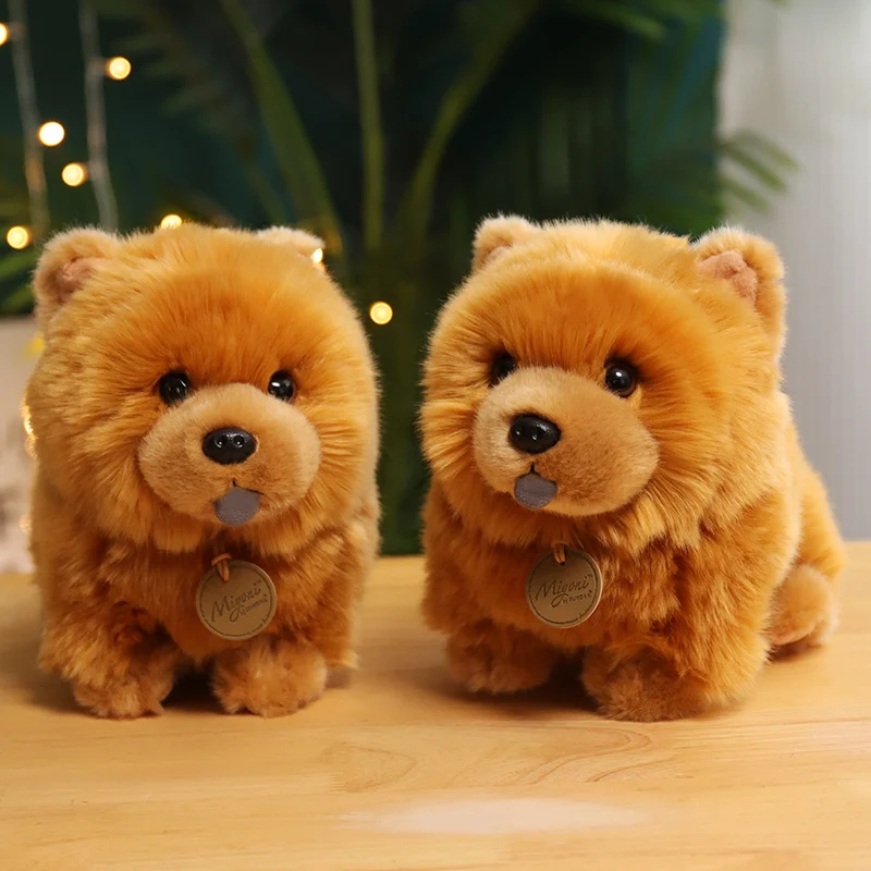 1Pc 25Cm Kawaii Honden Pop Gevulde Simulatie Chow Chow Knuffels Mooie Chowdren Verjaardagscadeau Home Decor