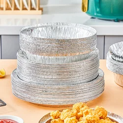 Special Tin Foil Tray For Air Fryer Food Grade Household Tin Foil Bowl Disposable Aluminum Foil Tin Paper Tray Oven Baking Paper